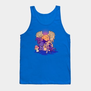 CRITICAL FANTASY rpg role playing dice gaming design Tank Top